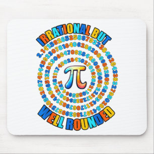 Tapis De Souris Irrationnel Mais Bien Rond Symbole De Nombre Pi 3.