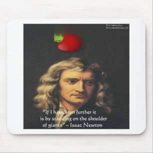 Tapis De Souris Isaac Newton "Épaules de Géants" Cadeaux de sagess