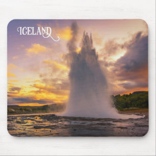 Tapis De Souris Islande Geyser