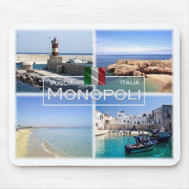 Tapis De Souris IT Italie - Pouilles - Monopoli - (Devant)