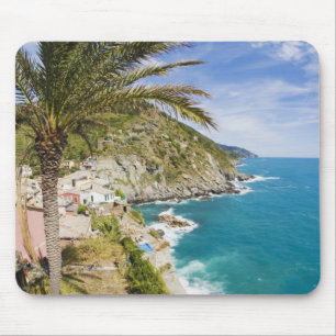 Tapis De Souris Italie, Cinque Terre, Vernazza, ville sur le versa