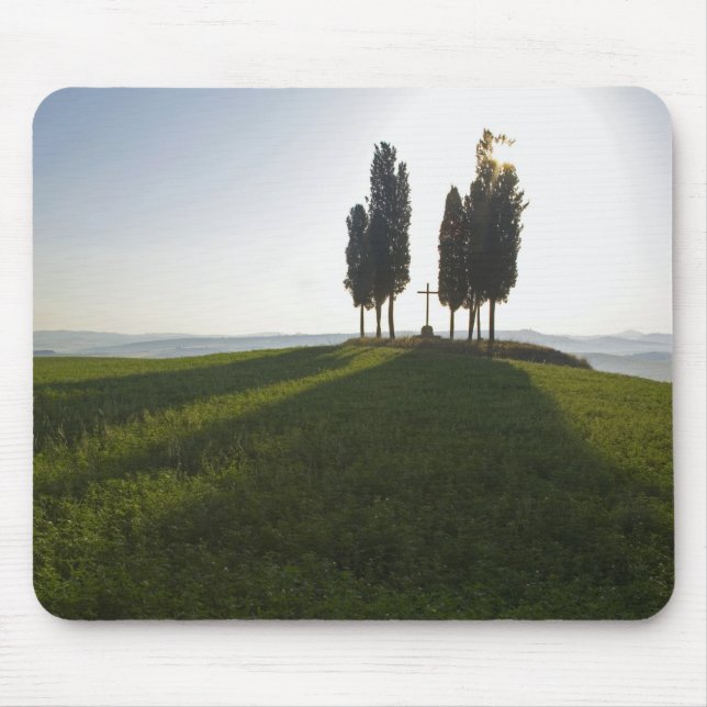Tapis De Souris Italie, Toscane, Cyprès en Toscane avec (Devant)