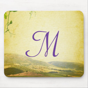 Tapis De Souris Italien Campagne Monogramme initial Pad de souris