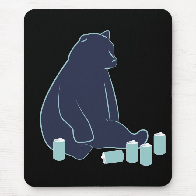 Tapis de souris ivre d'ours (Devant)