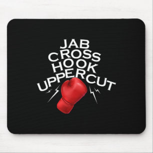 Tapis De Souris Jab Cross Hook Uppercut Boxer Funny Boxer Trainin