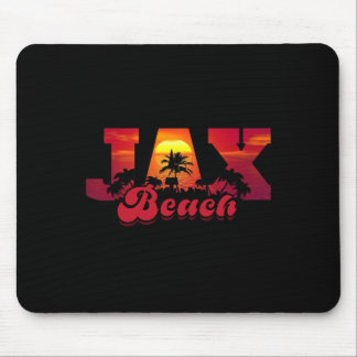 Tapis De Souris Jacksonville Beach Vacances Floride Sunset Palm Ja