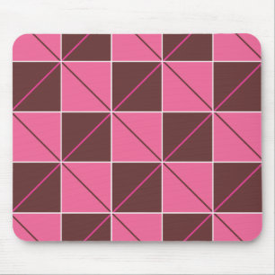 Tapis De Souris Jacquard en carton rose et chocolat