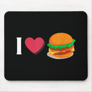 Tapis De Souris J'adore Burger Cheeseburger Manger Malsain 