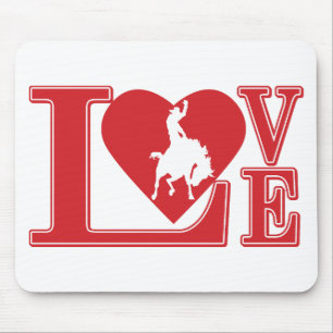 Tapis De Souris J'adore les Cowboys. J'aime les Cowboys
