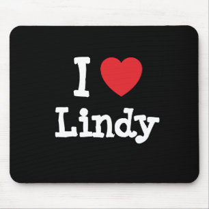 Tapis De Souris J'adore Lindy heart T-Shirt