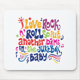 Tapis De Souris J'adore rock'n roll