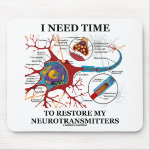 Tapis De Souris J'Ai Besoin De Temps Pour Restaurer Mes Neurotrans