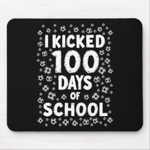 Tapis De Souris J'ai botté 100 jours de soccer d'école pour les en