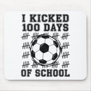 Tapis De Souris J'ai botté 100 jours d'école Amoureux de football