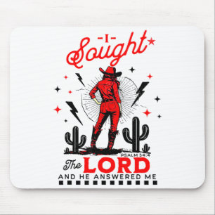 Tapis De Souris J'ai cherché le Seigneur et Il m'a répondu