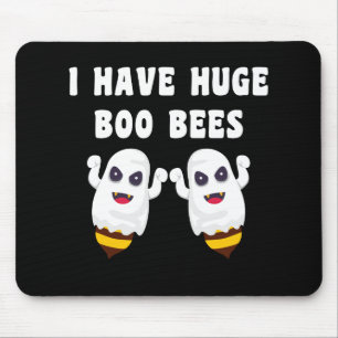 Tapis De Souris J'ai d'énormes abeilles Boo Halloween appariement