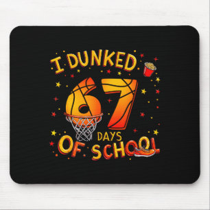 Tapis De Souris J'ai Dunké 67 Jours De Basket-Ball Scolaire Garçon
