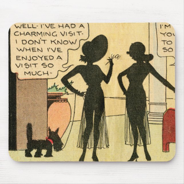 Tapis De Souris "J'ai eu une visite de charme" Mousepad (Devant)