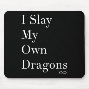 Tapis De Souris J'Ai Jeté Ma Chemise Motivationnelle Dragons