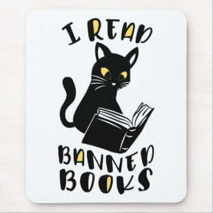 Tapis De Souris J'ai lu des livres interdits Cat
