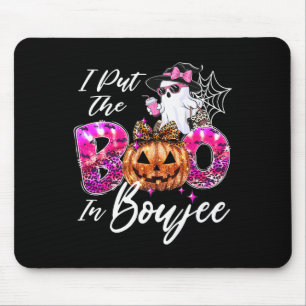 Tapis De Souris J'Ai Mis Le Boo À Boujee Cute Leopard Boujie Ghost