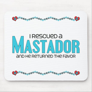 Tapis De Souris J'ai secouru une conception d'adoption de chien de