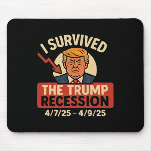 Tapis De Souris J'Ai Survécu À La Récession Trump Drôle