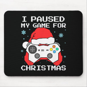 Tapis De Souris J'Ai Suspendu Mon Jeu Pour Le Jeu Retro De Noël