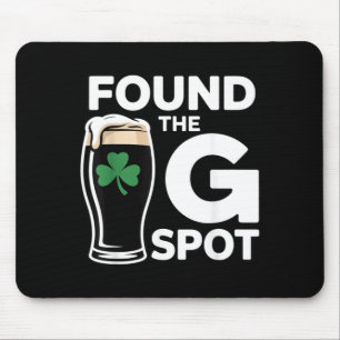 Tapis De Souris J'ai trouvé le point G drôle de la Saint-Patrick
