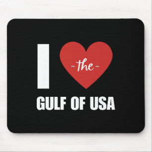 Tapis De Souris J'Aime Amérique Golfe Du Mexique Président Trump G