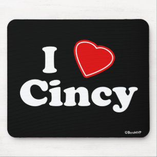 Tapis De Souris J'aime Cincy