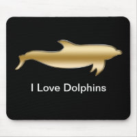 J'aime des dauphins Mousepad