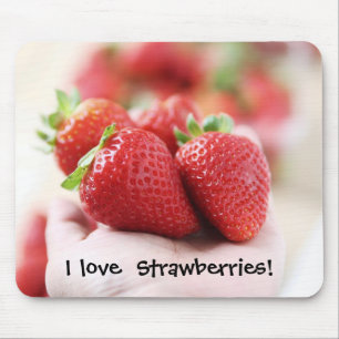 Tapis De Souris J'aime des fraises !