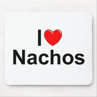 Tapis De Souris J'aime des Nachos (de coeur)