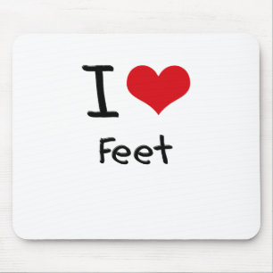 Tapis De Souris J'aime des pieds