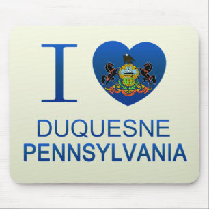 Tapis De Souris J'aime Duquesne, PA