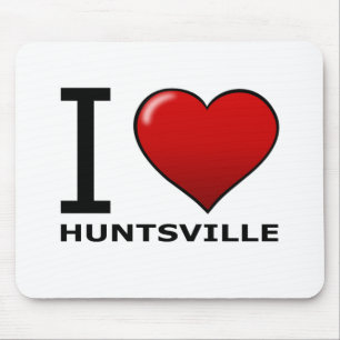 TAPIS DE SOURIS J'AIME HUNTSVILLE, AL - ALABAMA