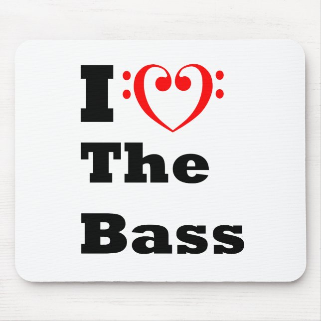 Tapis De Souris J'aime la basse (Devant)