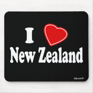 Tapis De Souris J'aime la Nouvelle Zélande