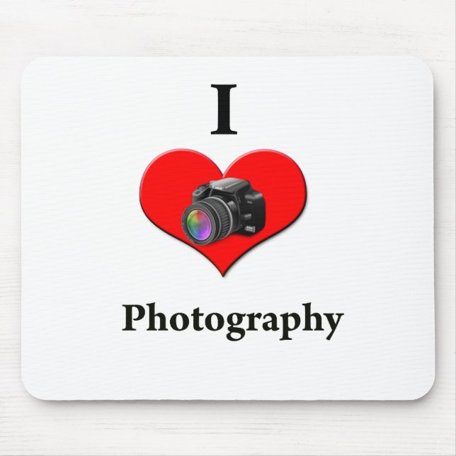 Tapis De Souris J'aime la photographie (Devant)