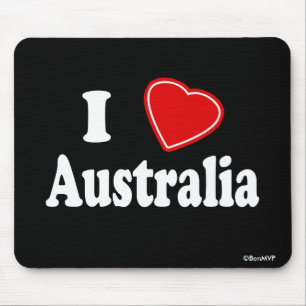 Tapis De Souris J'aime l'Australie