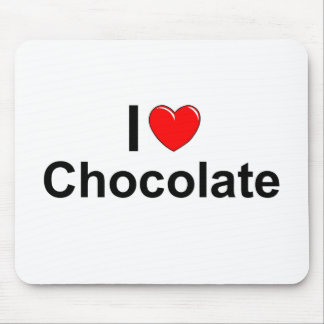 Tapis De Souris J'aime le chocolat (de coeur)
