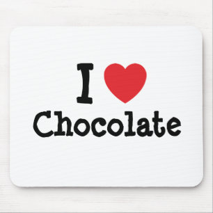 Tapis De Souris J'aime le coeur chocolaté T-Shirt
