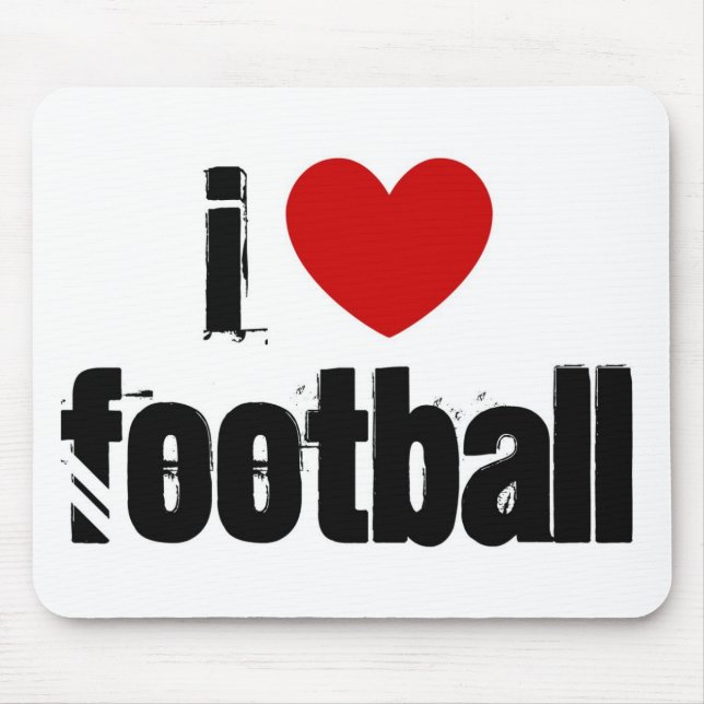 Tapis De Souris J'aime le football (Devant)
