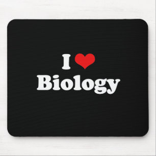 Tapis De Souris J'aime le T-shirt de biologie