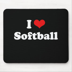 Tapis De Souris J'aime le T-shirt du base-ball