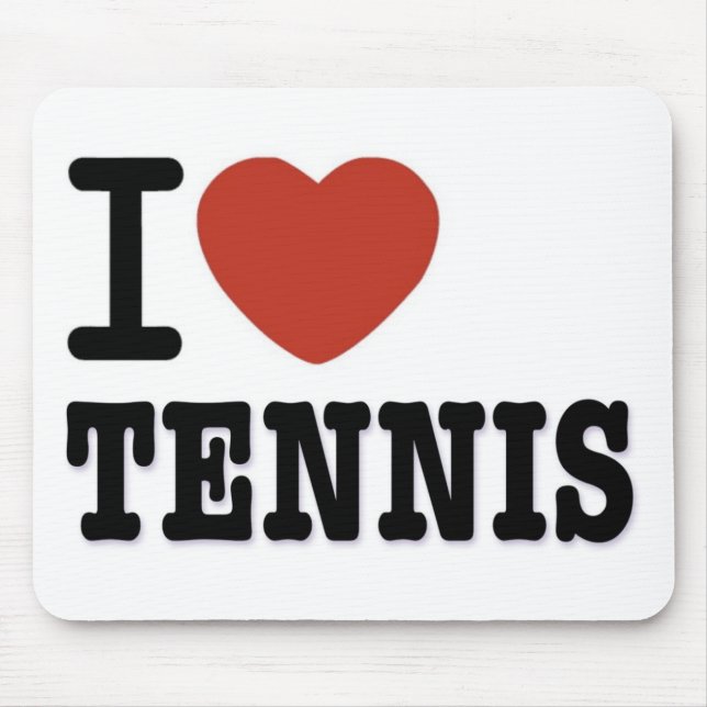 TAPIS DE SOURIS J'AIME LE TENNIS (Devant)