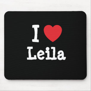 Tapis De Souris J'aime Leila coeur T-Shirt