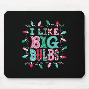 Tapis De Souris J'Aime Les Grandes Ampoules Lumières De Noël Match