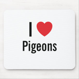 Tapis De Souris J'aime les pigeons
